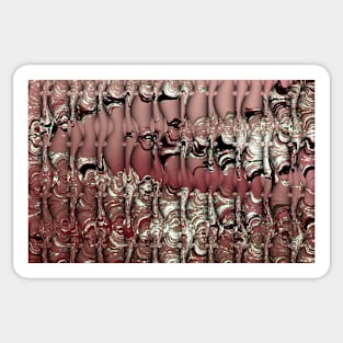 Red Ooze Abstract Sticker